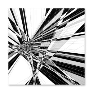 GREY BURST, Limited edition print - 77.5 x 77.5 cm